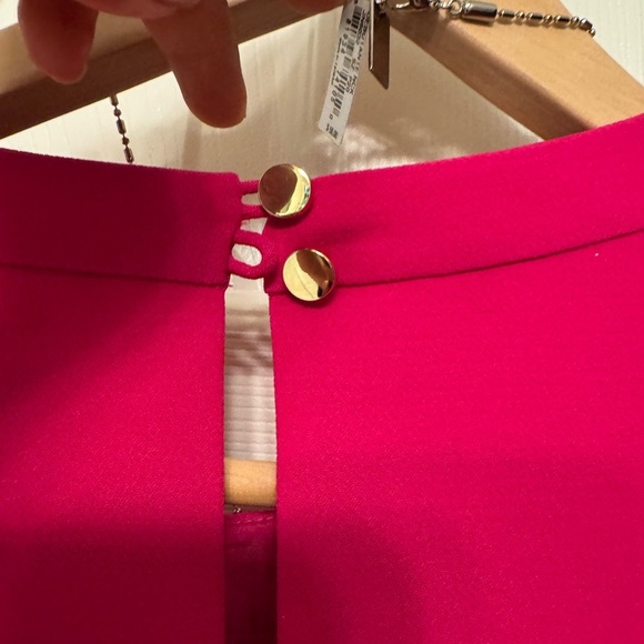 New - Kate Spade Vibrant Pink sweetheart Scallop demi shift Dress - Picture 8 of 11